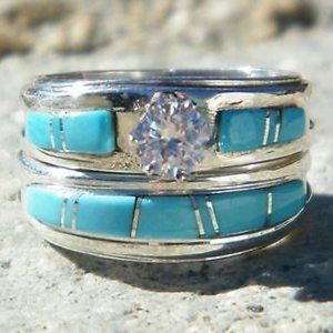 Native American Navajo Wedding Ring  Set